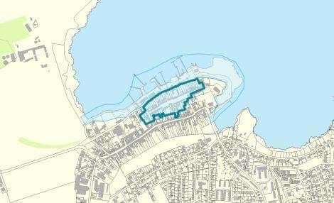 Kort der viser området Præstø ældre bydel