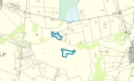 Kort der viser området ved Faksinge Beldringe