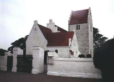 Billede af Jungshoved kirke og slot